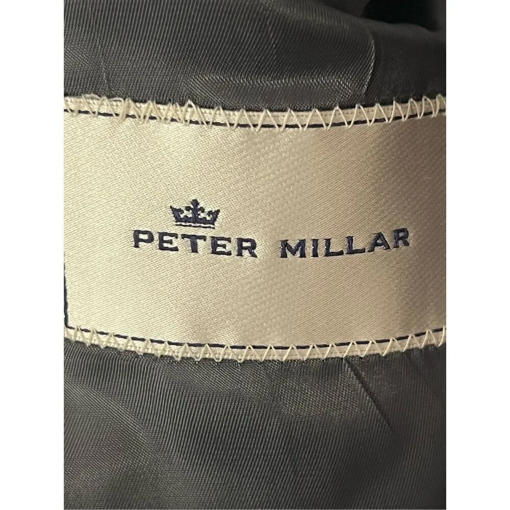 Peter Millar Flynn windowpane  two button wool suit sz 44R